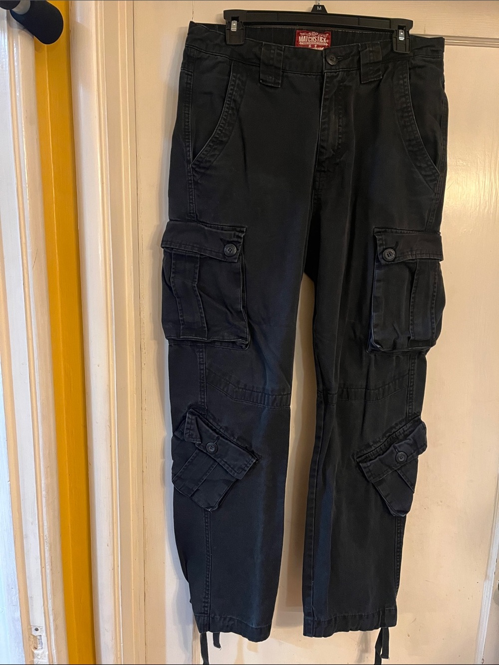 Matchstick Men's Black Cargo Pants